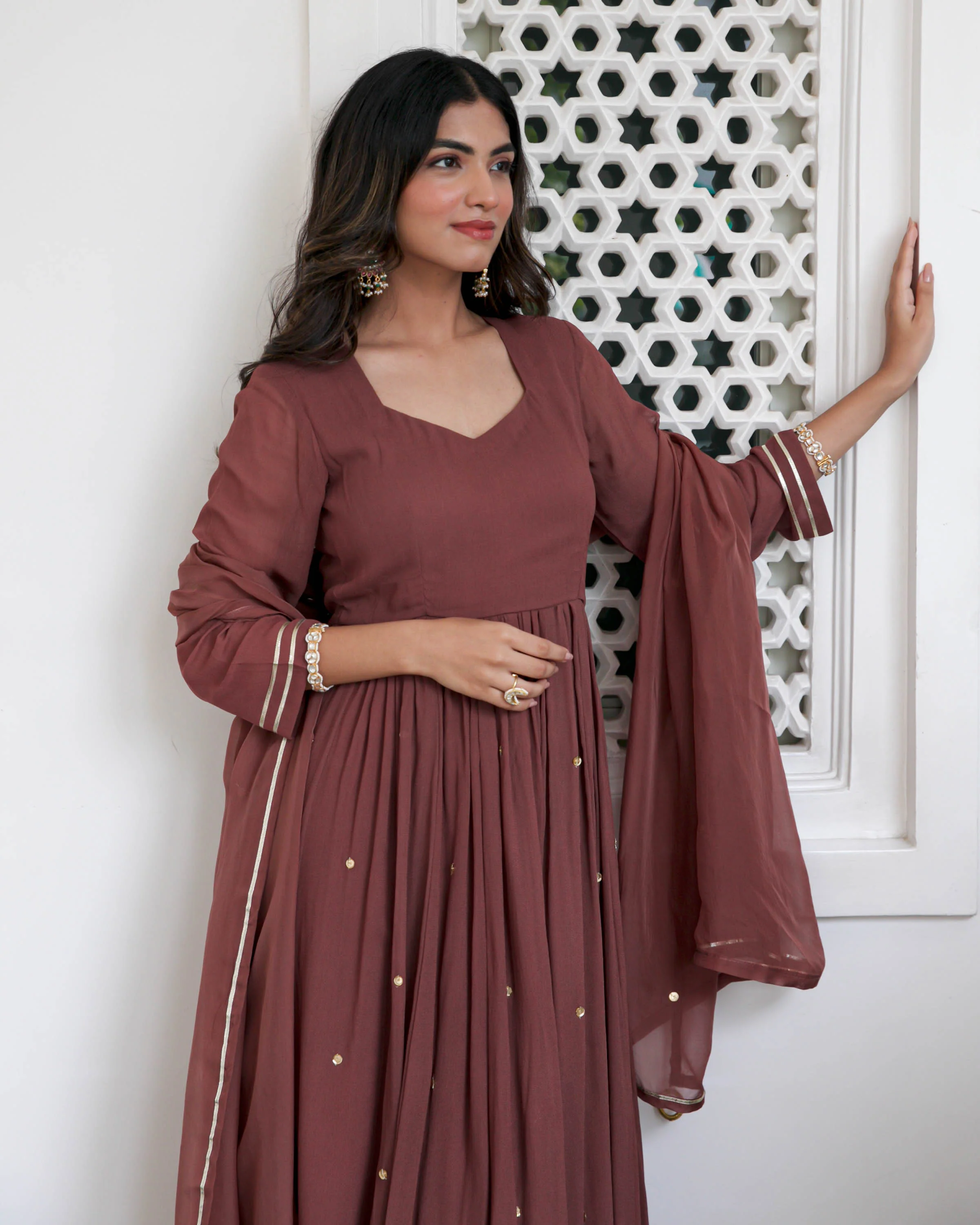 Koyal Georgette Suit Set - Woolfily