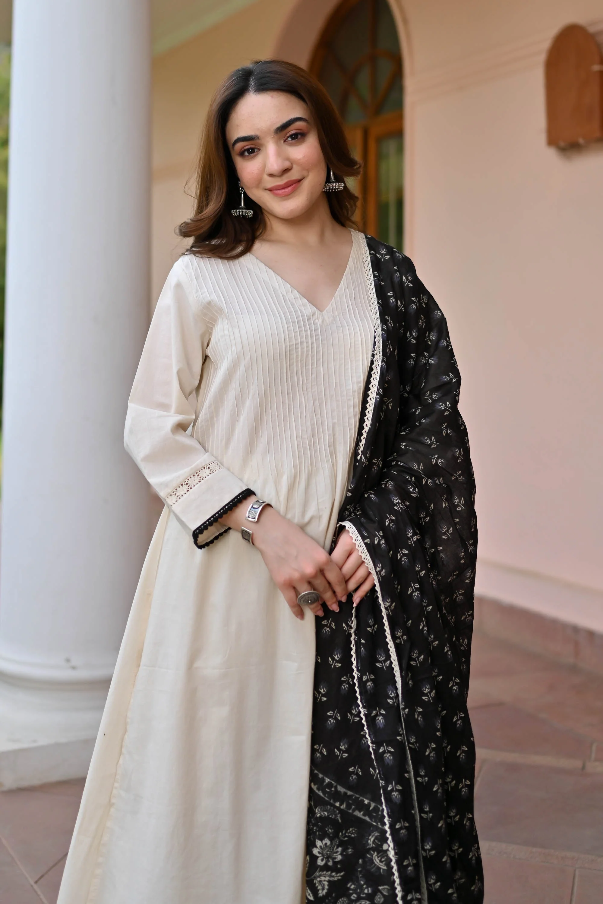 Avni Cotton Suit Set Trio - Woolfily