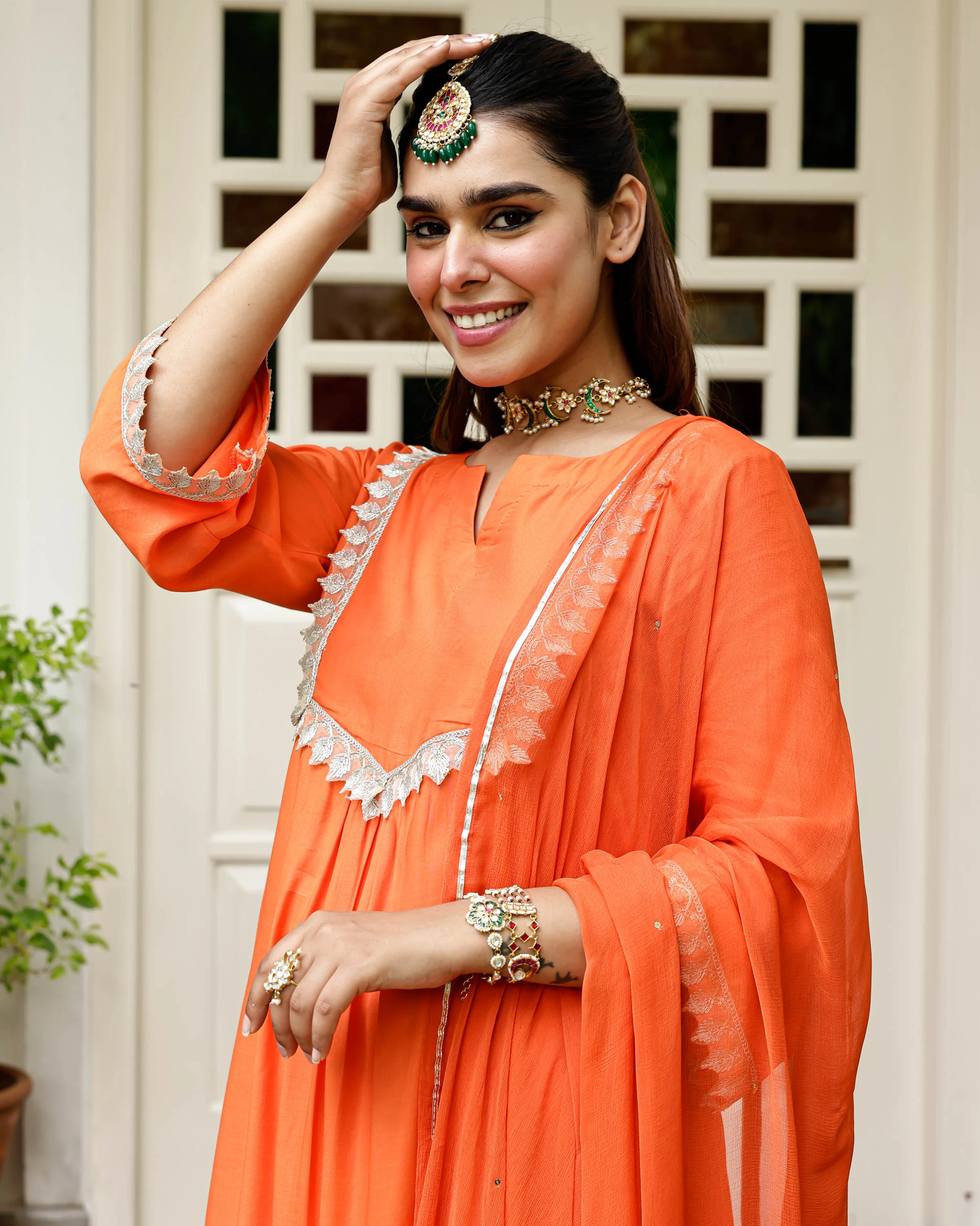 Orange Myra Suit Set - Woolfily